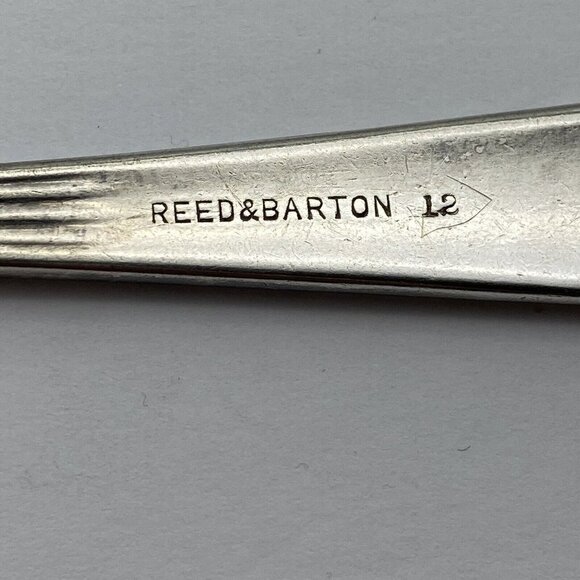Reed & Barton Silver Plated Tablespoon Serving Spoons Set 2 Italian 1885 8.25” - Picture 7 of 9